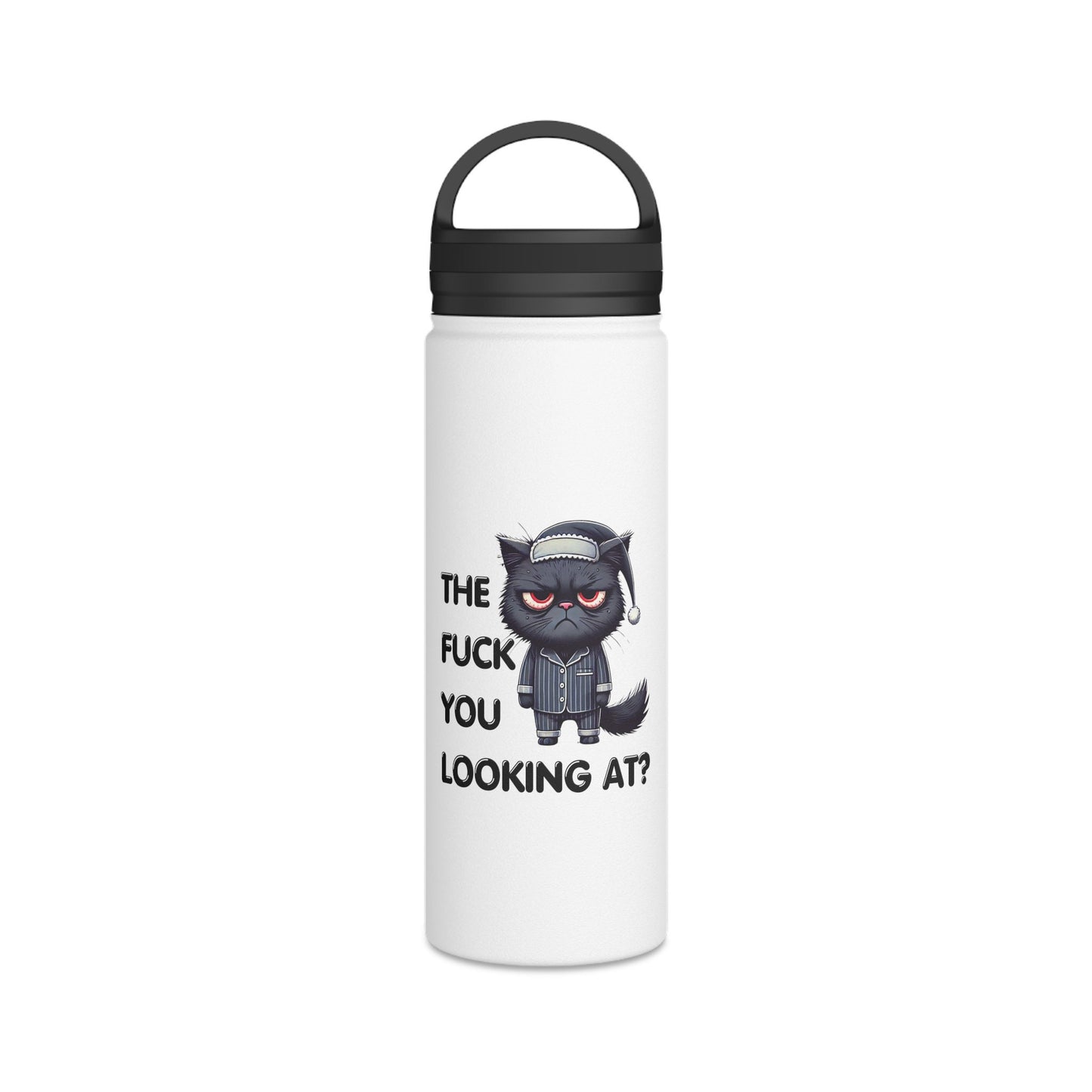 Stainless Steel Water Bottle, Handle Lid